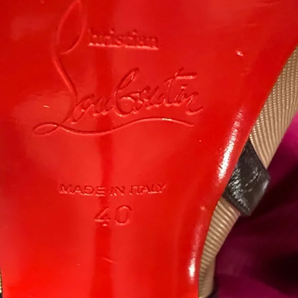 Christian Louboutin Black Strappy Sandals